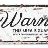D&D WARNING SIGN Mini Chihuahua Hvid