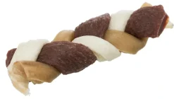Denta Fun Flettet Tyggeben 30 g - robust hundesnack med bid i