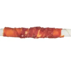 Denta Fun Tyggerulle med and og kyllingelever 17 cm - lækker hundesnack