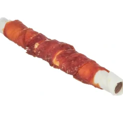 Denta Fun Tyggerulle med and og kyllingelever 17 cm - lækker hundesnack