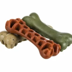 Denta Fun Veggie Tyggeknogle med tang 12 cm (vegetabilsk) - sunde kornfri hundesnacks