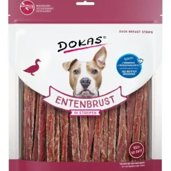 Dokas Andebryststrimler 500 g - naturlige hundesnacks