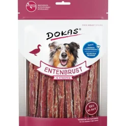 Dokas Andebryststrimler 250 g - velsmagende hundesnacks