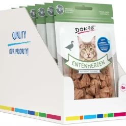 Dokas Kat Andehjerter 15 g - Naturlig skånsom og uimodståelig godbid til katte