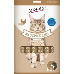 Dokas Kat Creamy Slikbar Kattesnack Kylling med Ost 90 Gram