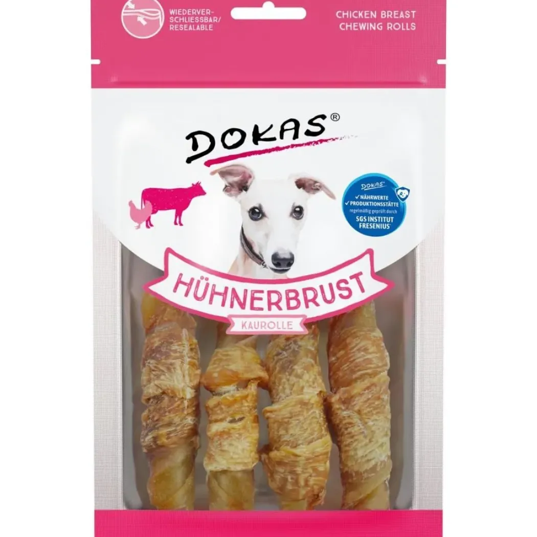 Dokas Kyllingebryst tyggeruller 90 g - naturlige hundesnacks