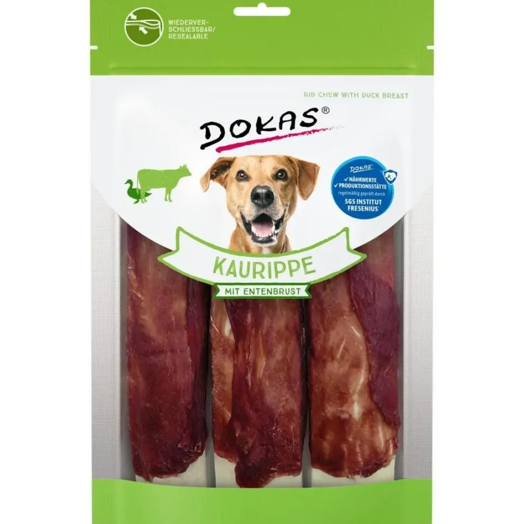 Dokas Tyggeben med andebryst 3 stk 210 g - smagfulde hundesnacks