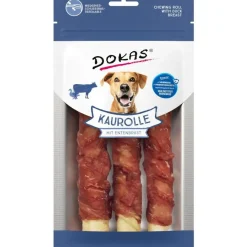 Dokas Tyggerulle med andebryst 150 g - naturlig tyggeven med and