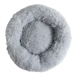 Donut Cozy Hundeseng Lysegrå 50 cm - blød og tryg seng til små hunde