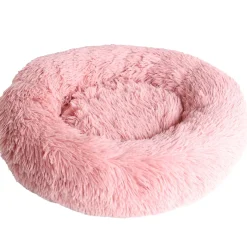 Donut Cozy Hundeseng Lyserød 50 cm - blød og hyggelig seng til små hunde