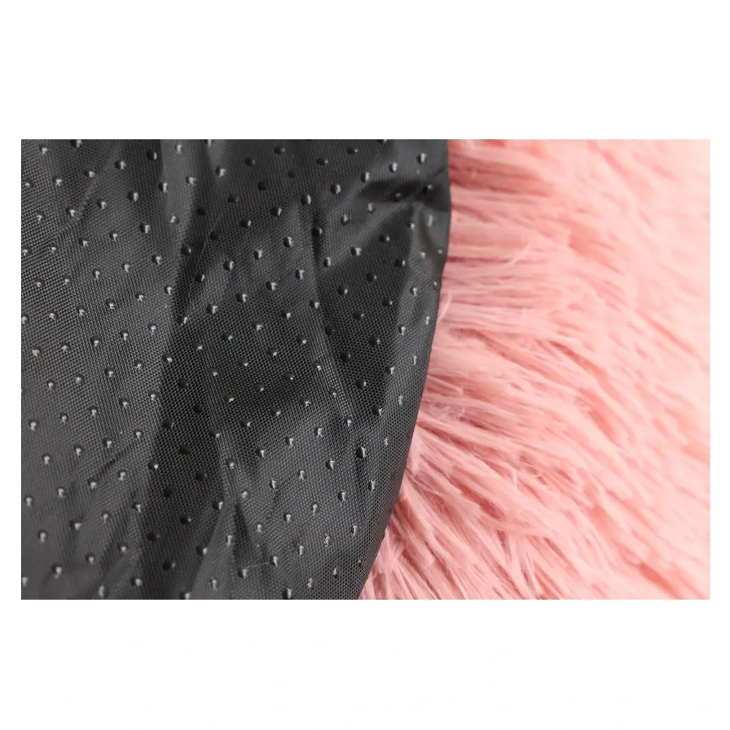 Donut Cozy Hundeseng Lyserød 60 cm - blød seng til mellemstore hunde