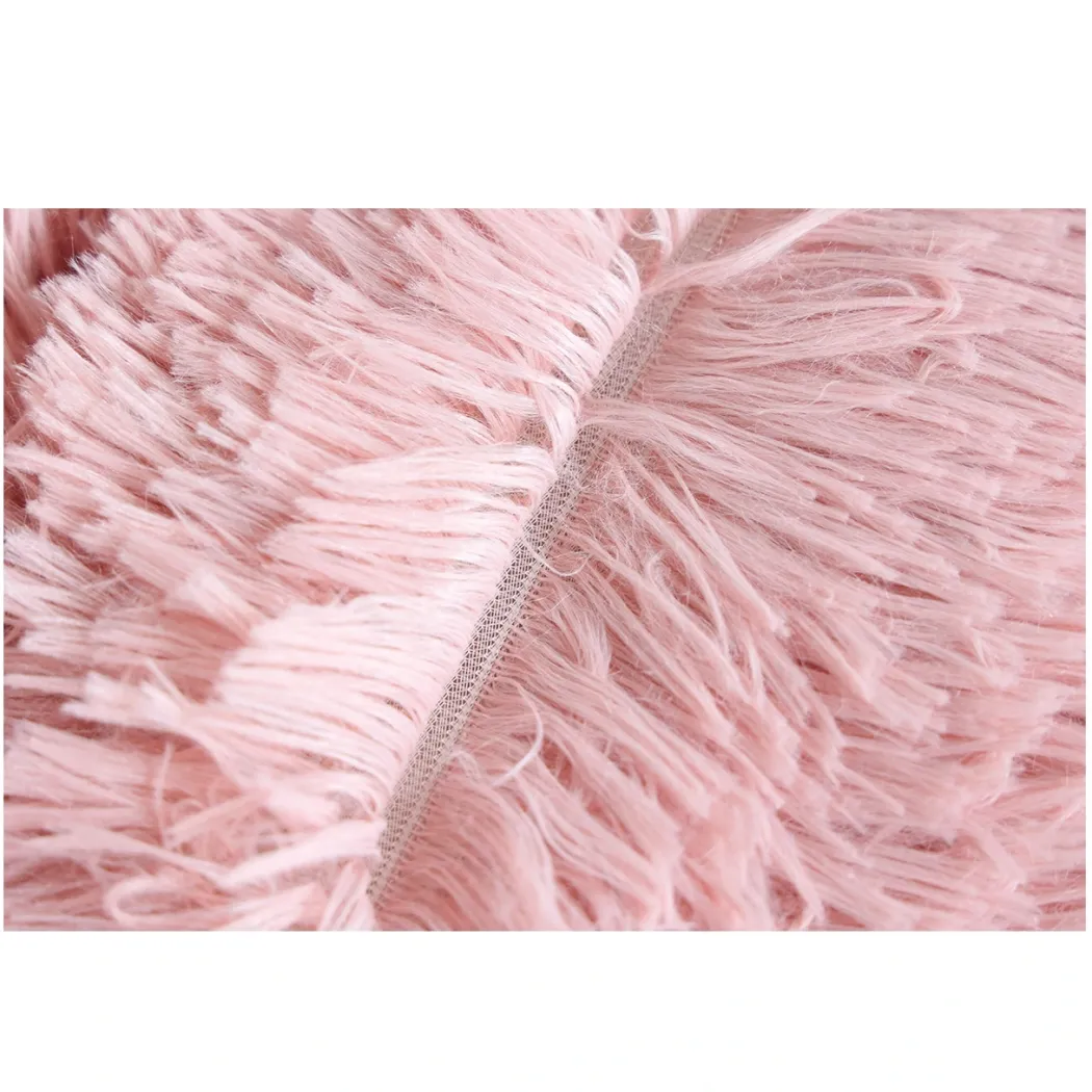 Donut Cozy Hundeseng Lyserød 60 cm - blød seng til mellemstore hunde