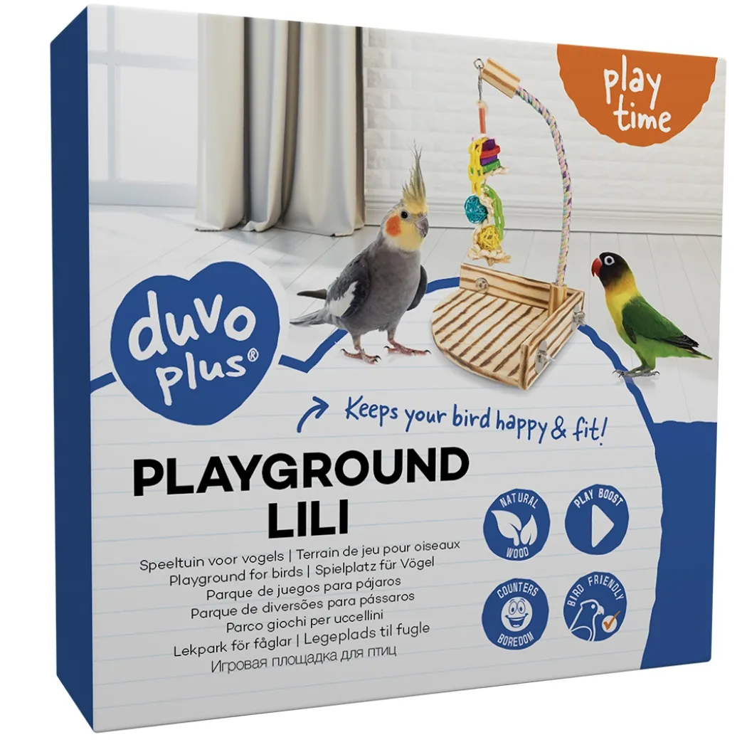 Duvo Fuglelegeplads Lili flerfarvet 25x25x38 cm
