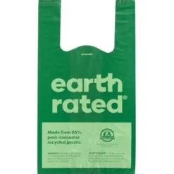 Earth Rated Øko hømhømposer Lavendel med håndtag 120 stk