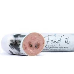 Feedit & Treat Pure Deer 400 g - naturlig hjorteskærepølse til hund og kat