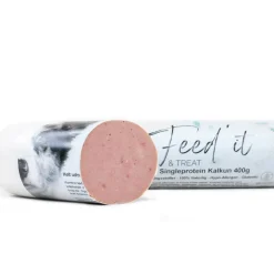 Feedit & Treat Pure Turkey 400 g - naturlig kalkunskærepølse til hund og kat