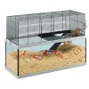 Ferplast Gabry 80 Ørkenrottebur Sort/glas 79x30.5x51.4 cm