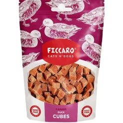 FICCARO Hundesnack And Cubes - lækre andeterninger til hunde 100 g