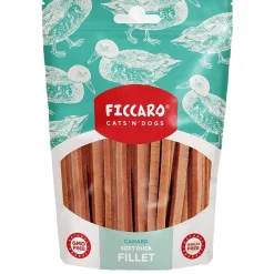 FICCARO Hundesnack And Soft Fillet - bløde andefileter 100 g