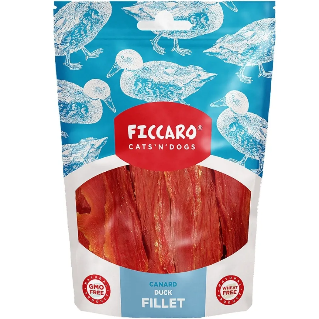 FICCARO Hundesnack Duck Fillet - andefilet 100 g