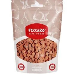 FICCARO Hundesnack Kanin Soft Cubes - bløde tern af kanin 100 g