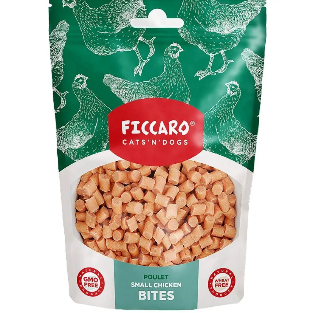 FICCARO Hundesnack Kylling Bites - små hundegodbidder 100 g