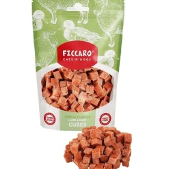 FICCARO Hundesnack Lam & And Cubes - lam og and i tern 100 g