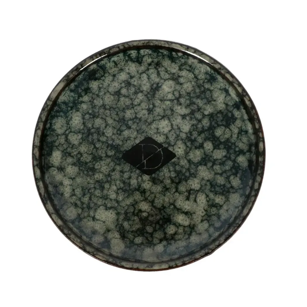 Flad Jasper Green Marble Ø 13 cm x 2 cm