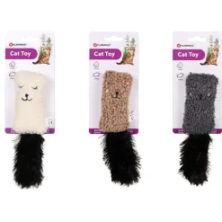 Flamingo Suava plyspude til kat med katteurt 20 cm