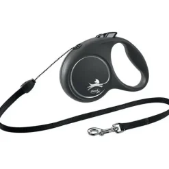 Flexi Black Design Snor S 5 meter 12 kg sort