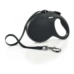 Flexi New Classic L Hundeline Sort 5 m - maks 50 kg