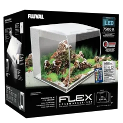 Fluval Flex akvarium 57 Liter Hvid