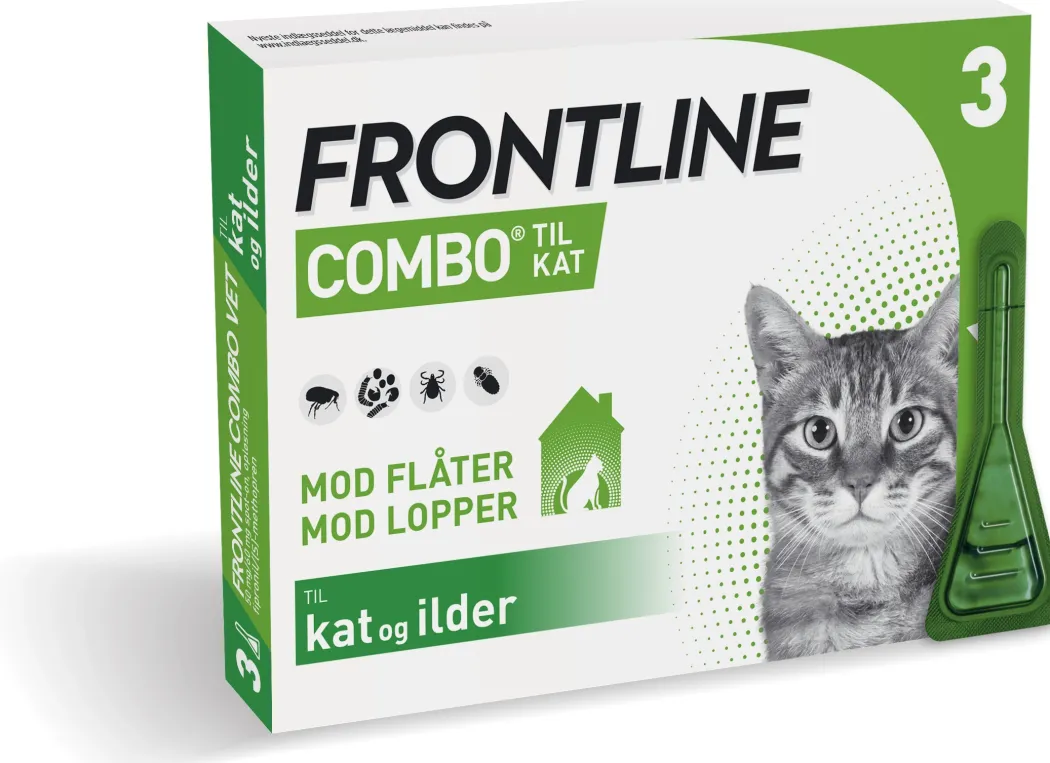 Frontline Combo 3 x 0,5 ml til kat og ilder