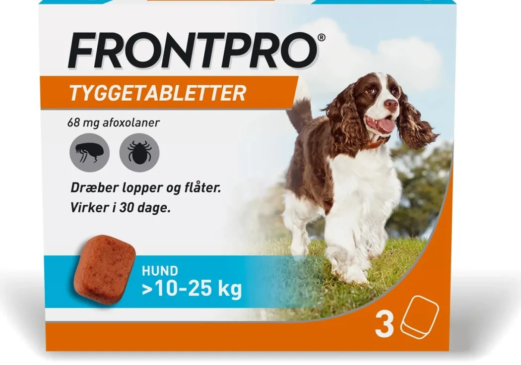 FRONTPRO 68 mg tyggetabletter 10-25 kg