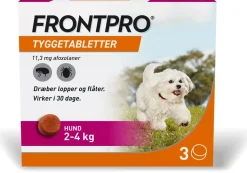 FRONTPRO 11,3 mg tyggetabletter 2-4 kg