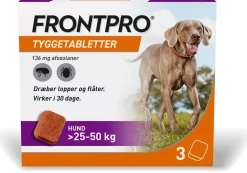 FRONTPRO 136 mg tyggetabletter 25-50 kg