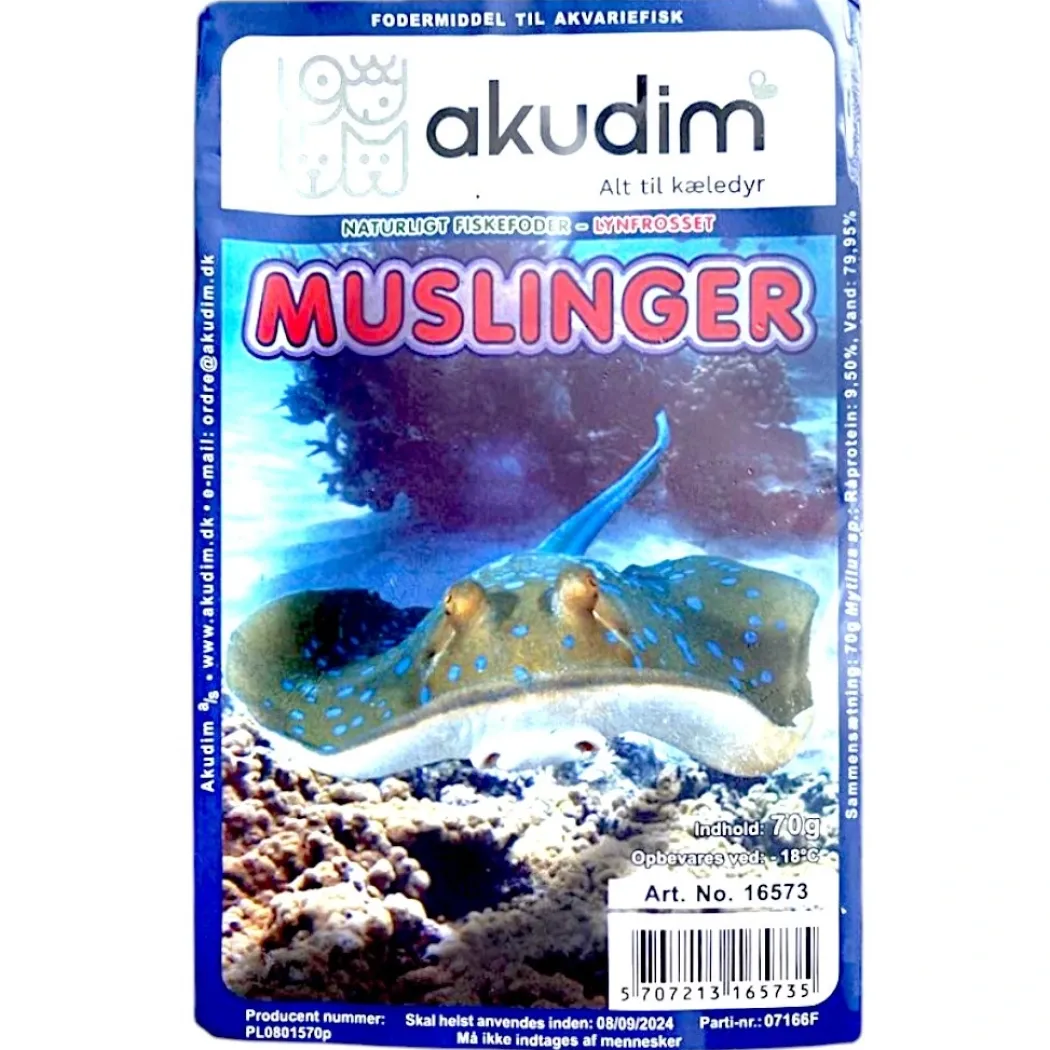 Frostfoder AK Hele muslinger 70 g