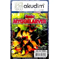 Frostfoder Røde myggelarver 100 g