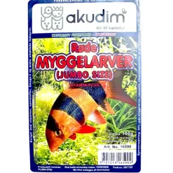 Frostfoder Røde Myggelarver Store 100 g