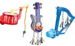 Fuglelegetøj Musik harpe, tromme eller guitar
