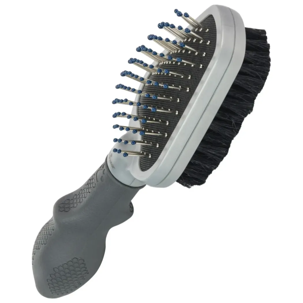 FURminator stor dobbeltbørste grå