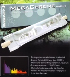 Giesemann Hqi pære Megachrome 250 watt. - 12.500 Kelvin.