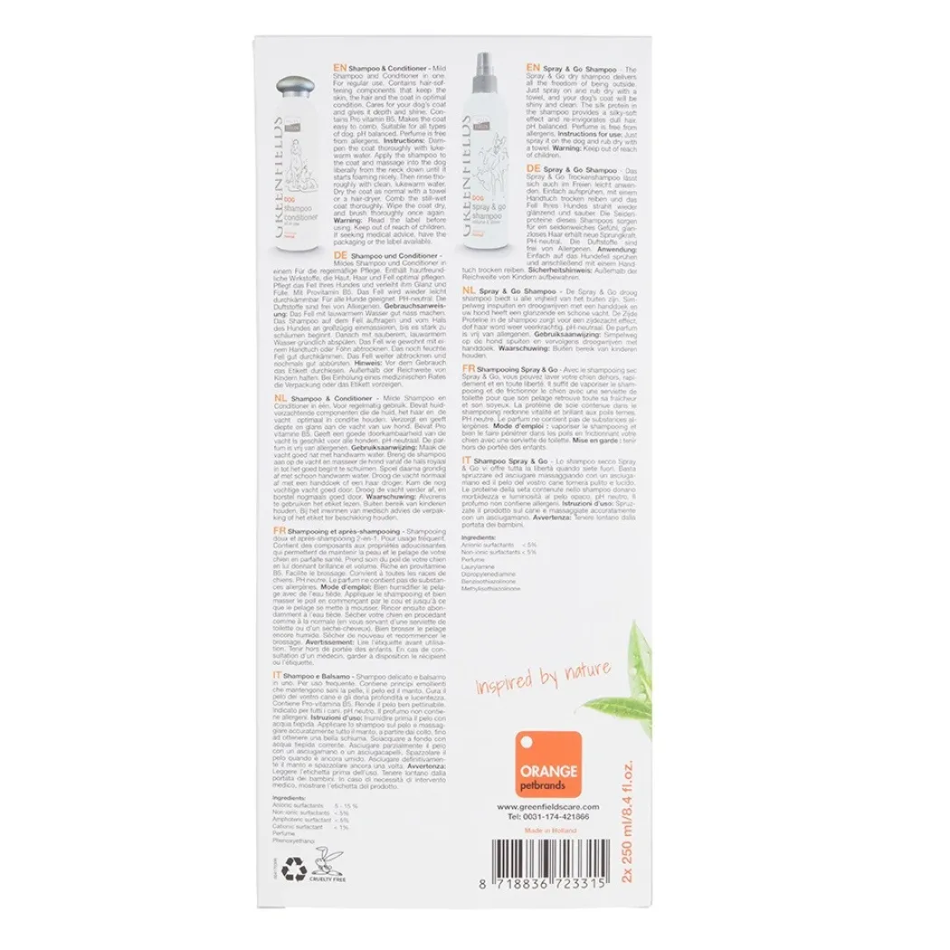 Greenfields Shampoo Spray and Go 270 ml