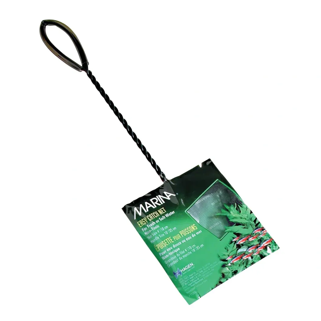 Hagen Fiskenet grovmasket 10 cm Sort