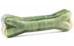 Håndlavet Presset Tyggeben med fyld af klorofyl 12 cm 55 g - kompakt hundesnack