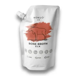Hokuo Elk Bone Broth 400 ml - naturlig elgbouillon til hunde og katte