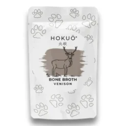 Hokuo Venison Bone Broth 100 ml - naturlig hjortebouillon med reishi til hunde og katte
