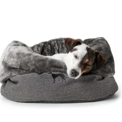 Hunde- og katteseng Livingston Ø 45 cm Grå