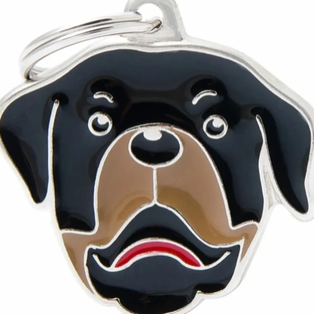 Hundetegn My Family Friends Rottweiler sort