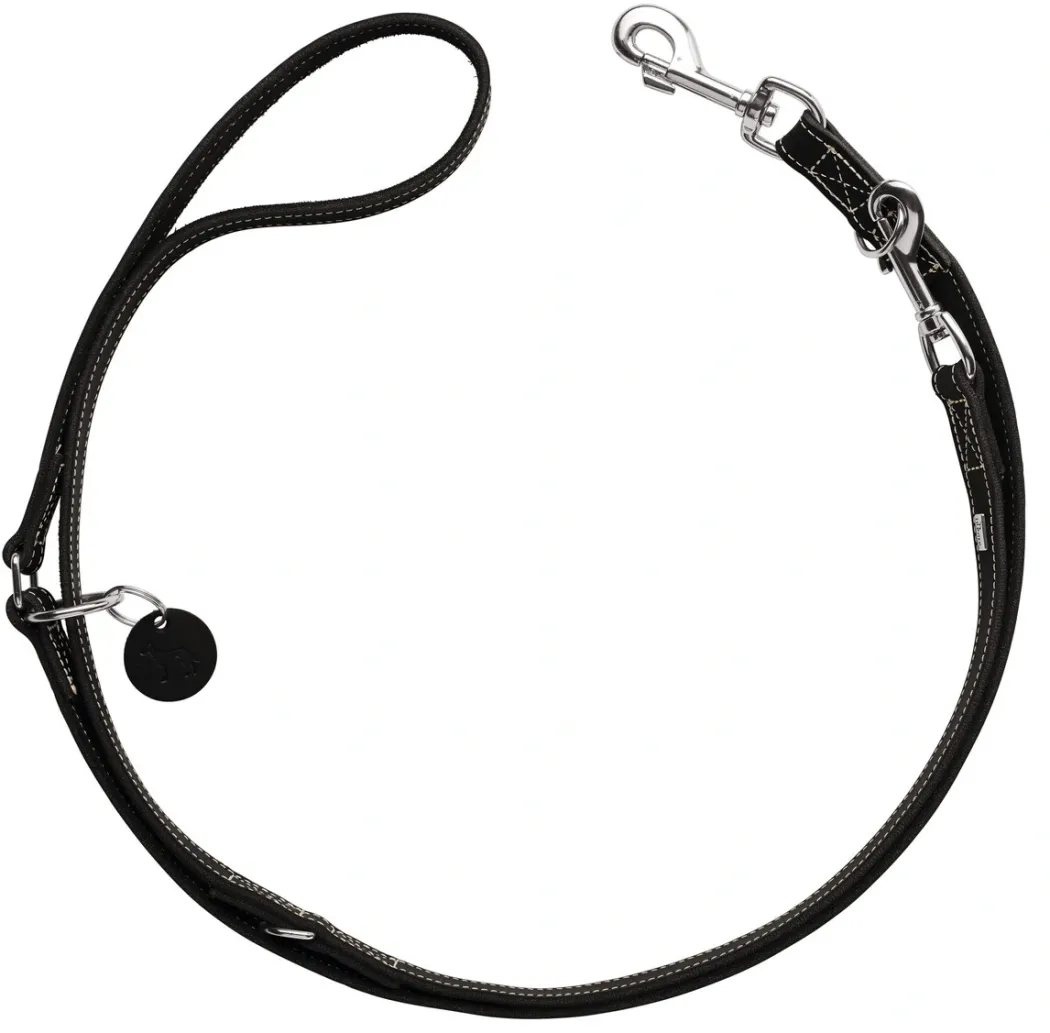 Hunter Aalborg læderline 20 mm Sort Førerline